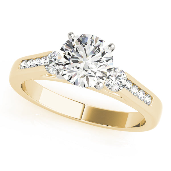 3-Stone Channel Set Engagement Ring