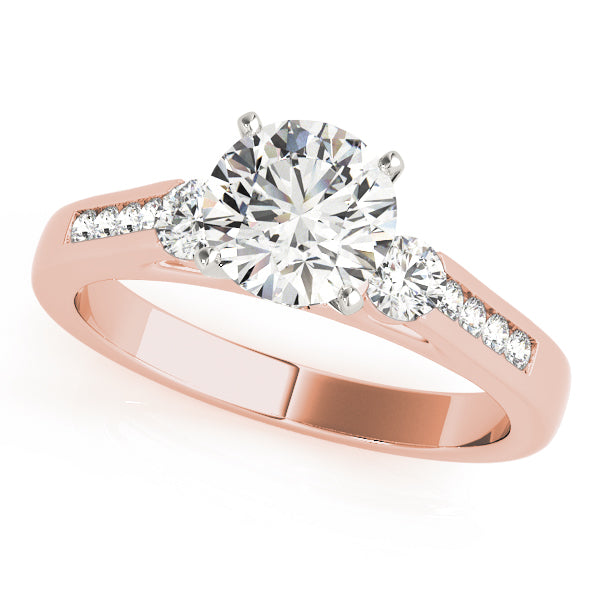 3-Stone Channel Set Engagement Ring