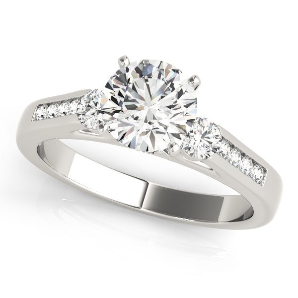 3-Stone Channel Set Engagement Ring