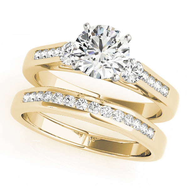 3-Stone Channel Set Engagement Ring
