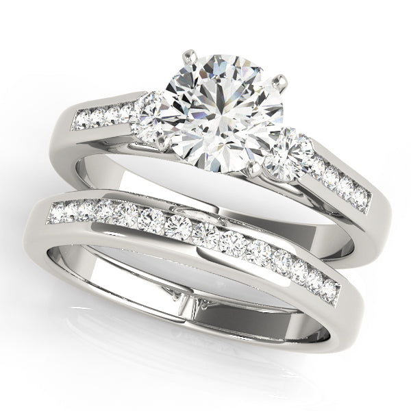 3-Stone Channel Set Engagement Ring