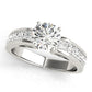 Single Row Fancy Shape Princess Cut Engagement Ring
