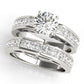 Single Row Fancy Shape Princess Cut Engagement Ring