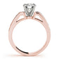 Single Row Fancy Shape Princess Cut Engagement Ring