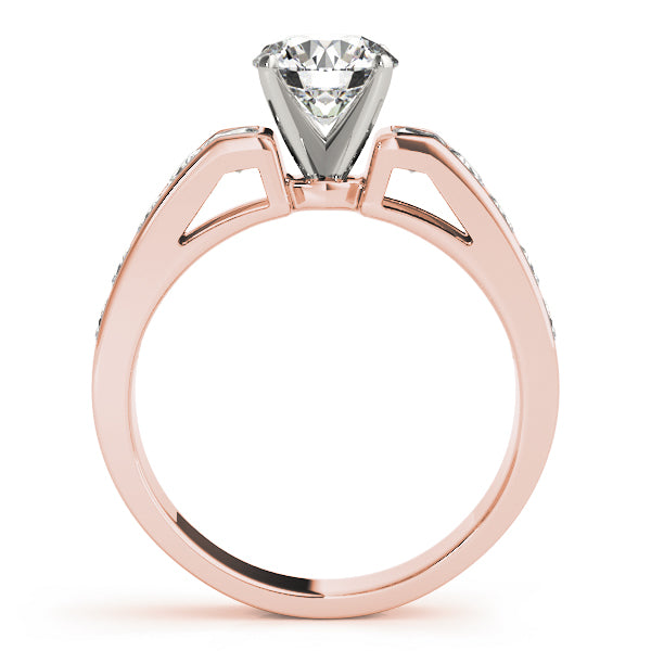 Single Row Fancy Shape Princess Cut Engagement Ring