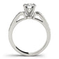 Single Row Fancy Shape Princess Cut Engagement Ring