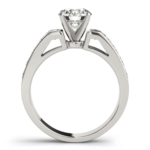 Single Row Fancy Shape Princess Cut Engagement Ring