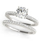 Single Row Prong Set Engagement Ring
