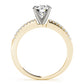 Single Row Prong Set Engagement Ring