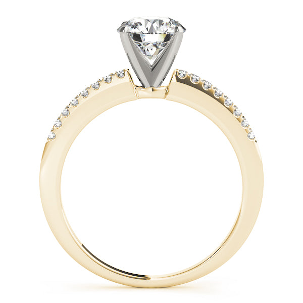 Single Row Prong Set Engagement Ring