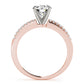 Single Row Prong Set Engagement Ring