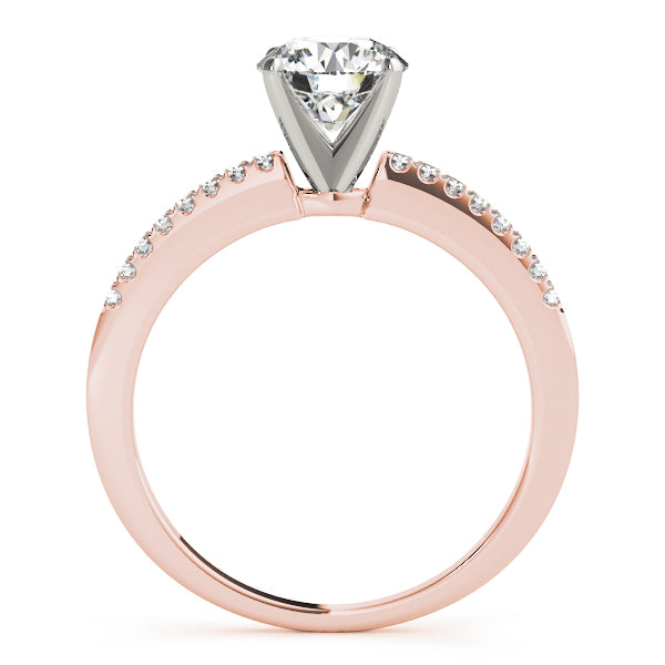 Single Row Prong Set Engagement Ring