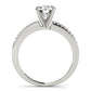 Single Row Prong Set Engagement Ring