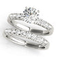 Single Row Prong Set Engagement Ring