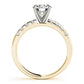 Single Row Prong Set Engagement Ring