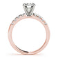 Single Row Prong Set Engagement Ring