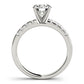Single Row Prong Set Engagement Ring