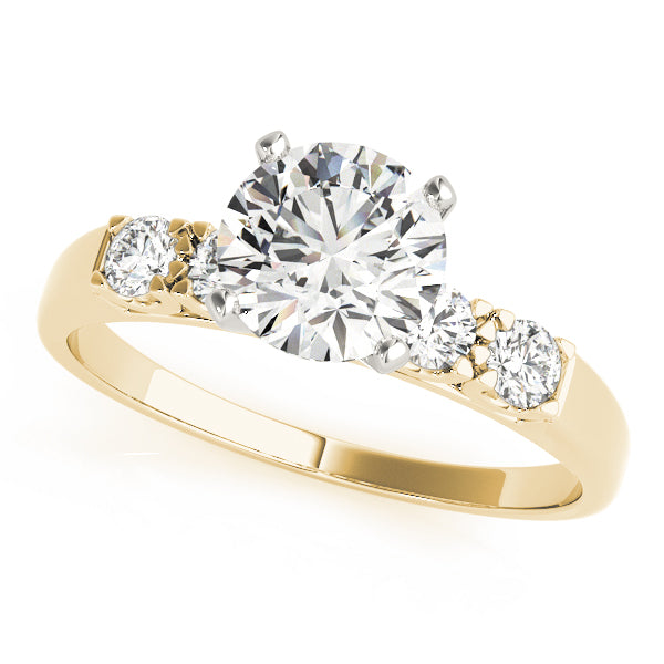 Single Row Engagement Ring