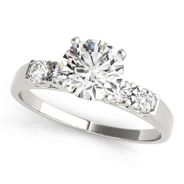 Single Row Engagement Ring