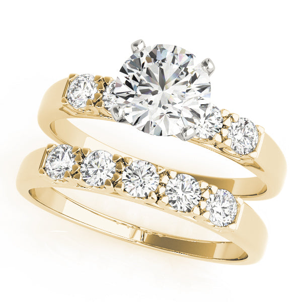 Single Row Engagement Ring