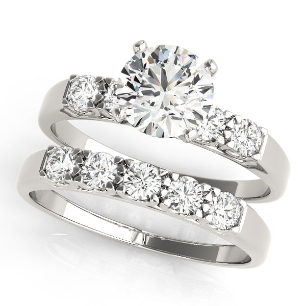 Single Row Engagement Ring