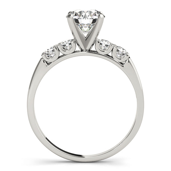 Single Row Engagement Ring