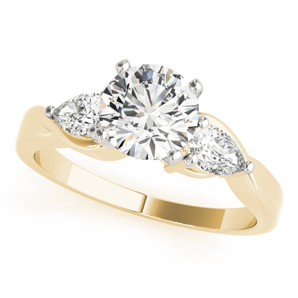 3-Stone Pear Engagement Ring