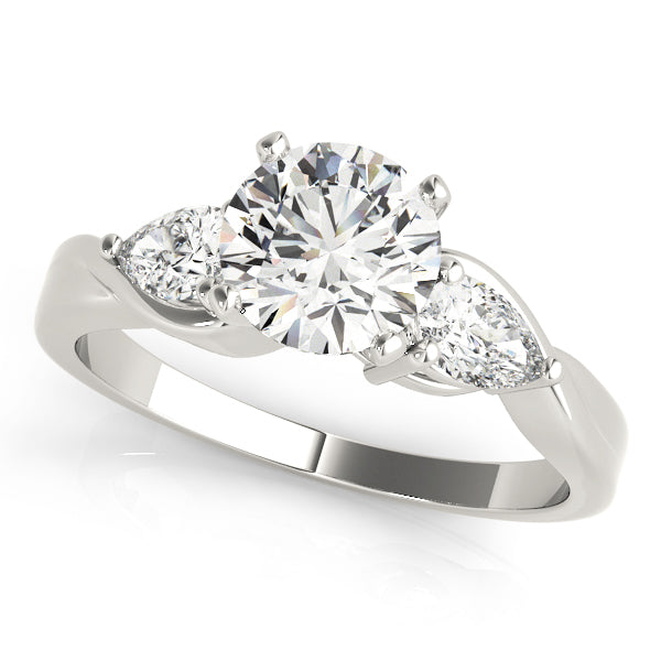 3-Stone Pear Engagement Ring