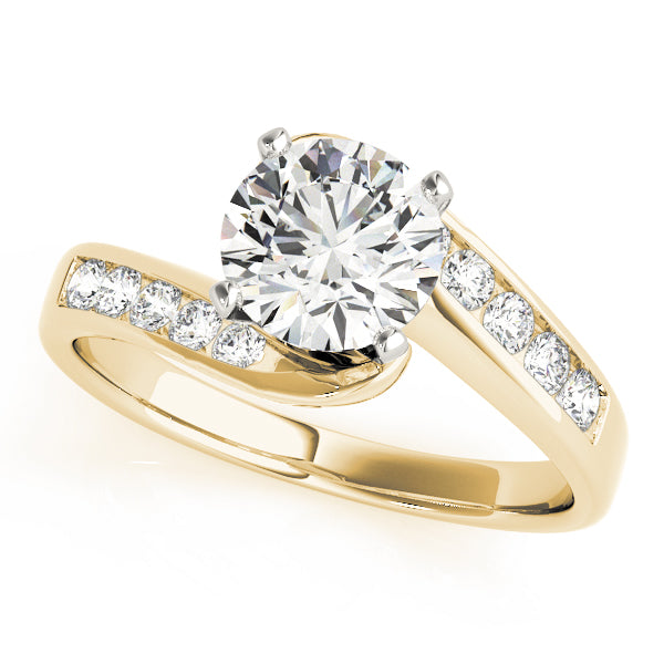 Bypass Channel Set Engagement Ring