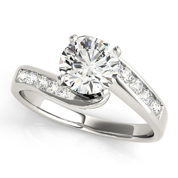 Bypass Channel Set Engagement Ring