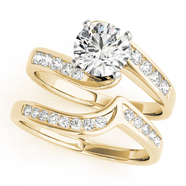 Bypass Channel Set Engagement Ring