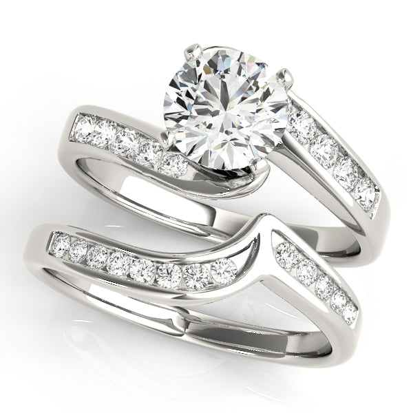 Bypass Channel Set Engagement Ring