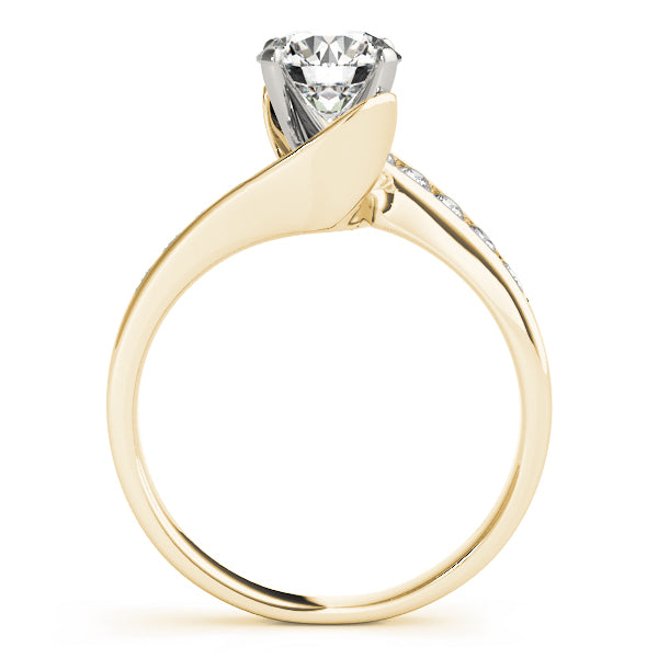 Bypass Channel Set Engagement Ring