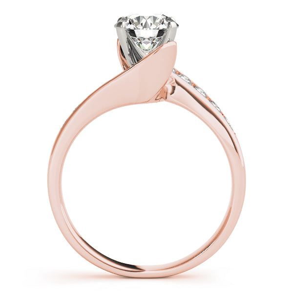 Bypass Channel Set Engagement Ring