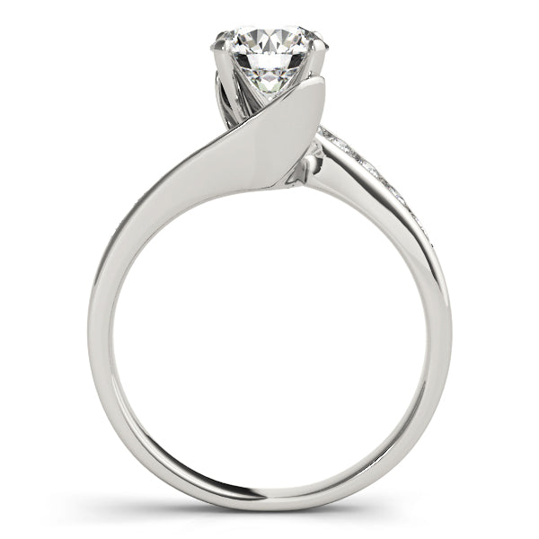 Bypass Channel Set Engagement Ring