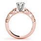 Accented Milgrain Engagement Ring