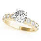 Single Row Bezel Set Engagement Ring