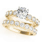 Single Row Bezel Set Engagement Ring