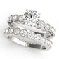 Single Row Bezel Set Engagement Ring