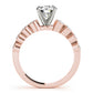 Single Row Bezel Set Engagement Ring