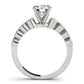 Single Row Bezel Set Engagement Ring