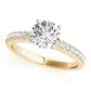 Single Row Prong Set Engagement Rings