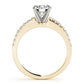 Single Row Prong Set Engagement Rings
