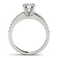 Single Row Prong Set Engagement Rings