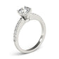 Single Row Prong Set Engagement Rings
