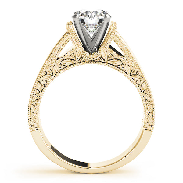 Solitaire Filigree Engagement Ring