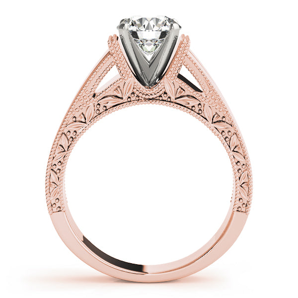 Solitaire Filigree Engagement Ring