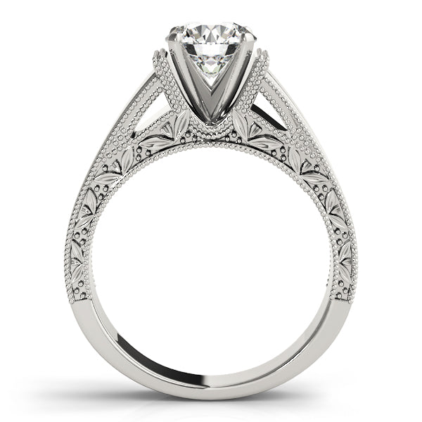 Solitaire Filigree Engagement Ring