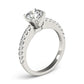 Single Row Prong Set Engagement Rings