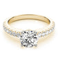 Single Row Prong Set Engagement Rings